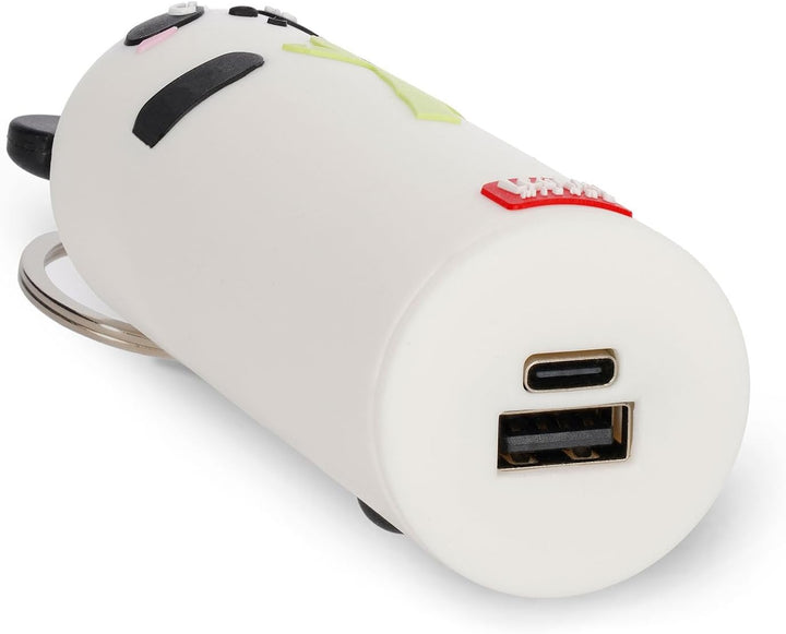 Legami - Tragbares Ladegerät - My Super Power, lädt 2 Geräte gleichzeitig, USB-Kabel Typ C im Liefer