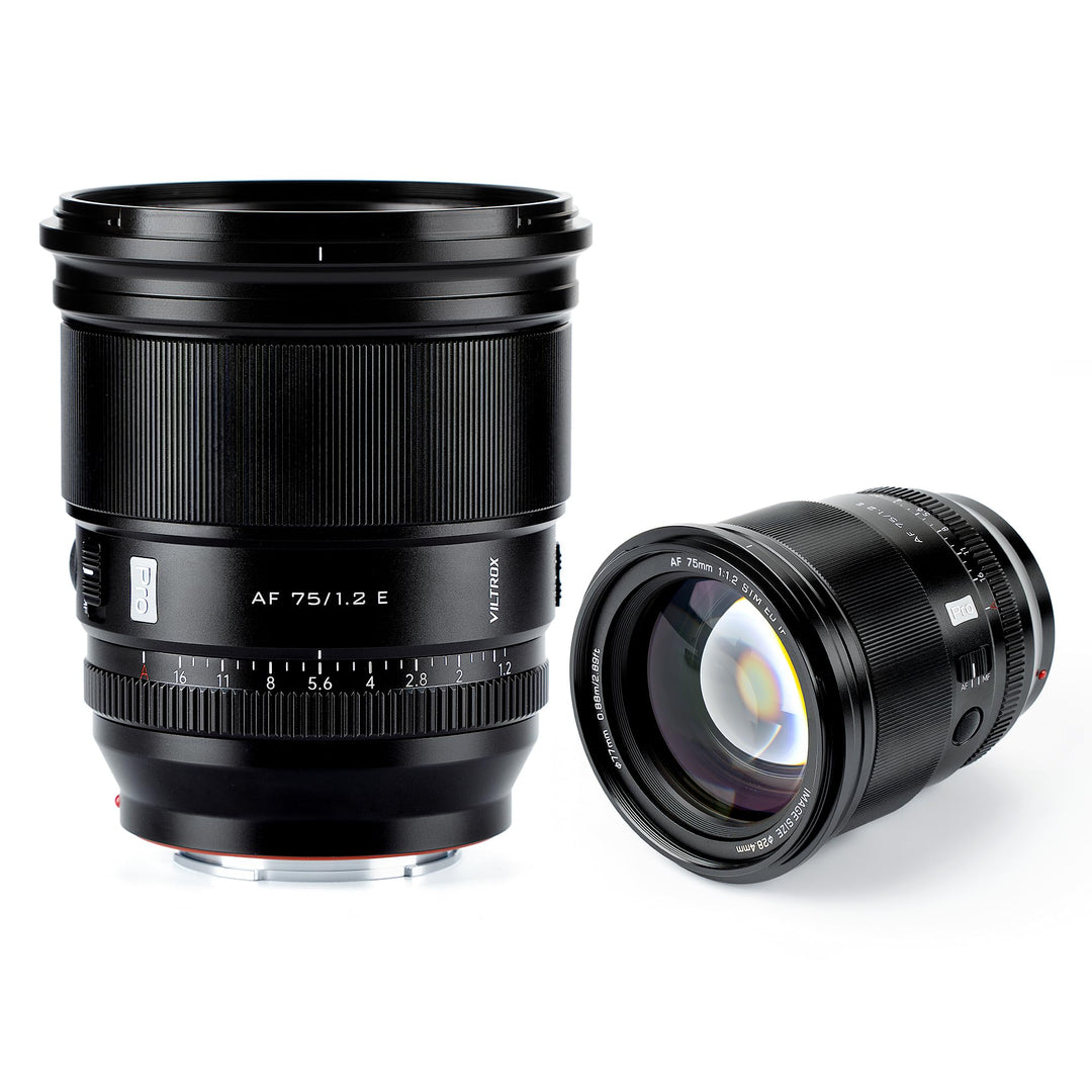 VILTROX 75mm f/1.2 E-Mount Objektiv Prime APS-C Autofokus für Sony a6000 a6400 a6700 a6600 ZV-E10 a7