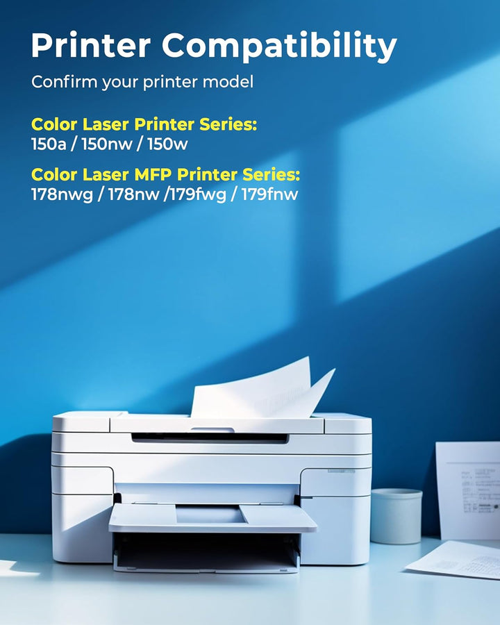 117A W2070A Toner für HP 117A Toner Set als Ersatz für HP Color Laser MFP 178nwg 179fwg 150nw 179fnw