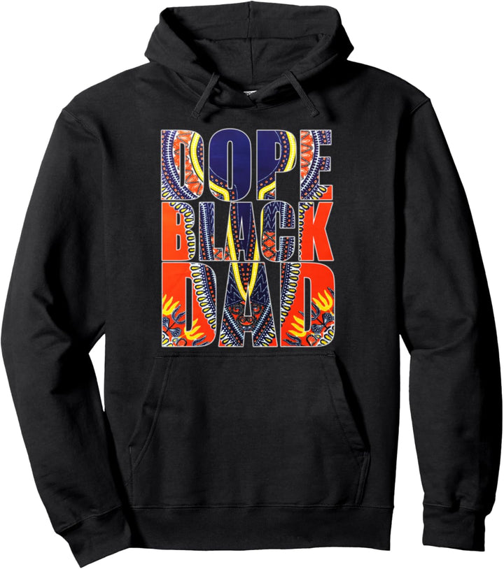 Oheneba: Melanin Black Dad Fathers Day Pullover Hoodie