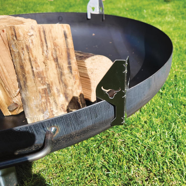 Grillfire T-SPACER L (3er Set) | Edelstahl Abstandshalter für Feuerplatten | 8 cm Höhengewinn | Univ