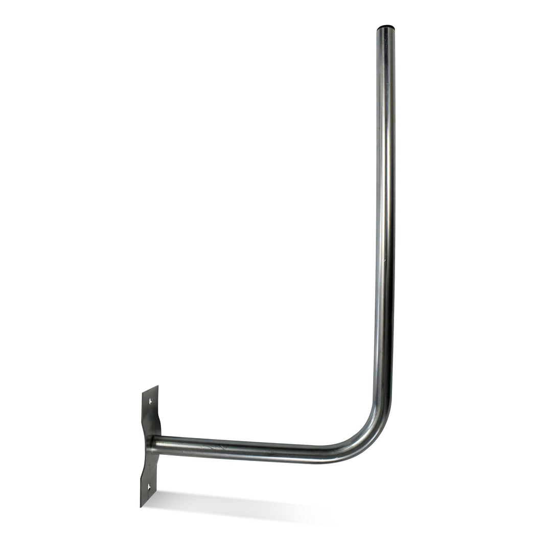 DOJA Barcelona | Wand SAT Halterung | Packung 1 | L-förmiger Wand Antennenmast | Ø 25mm | 30 X 58cm