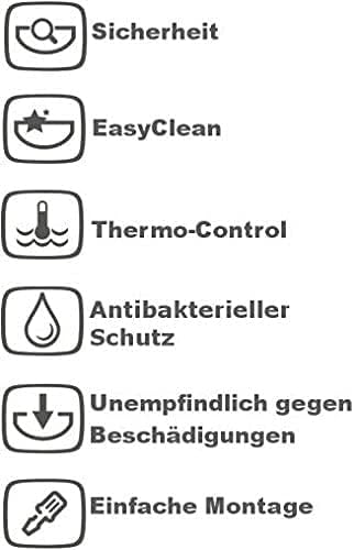 VBChome Acryl-Duschwanne 80x80 cm Siphon Duschtasse rechteckig flach Sanitär-Acryl Duschbecken stabi