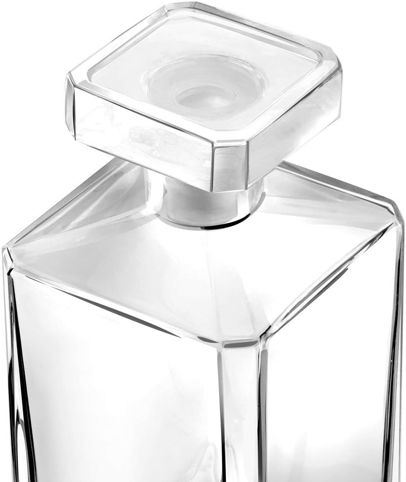 Maverton Whiskey Karaffe + 4er Whiskygläser Set mit Gravur - 700ml Whisky Dekanter - Geschenk zum Ge