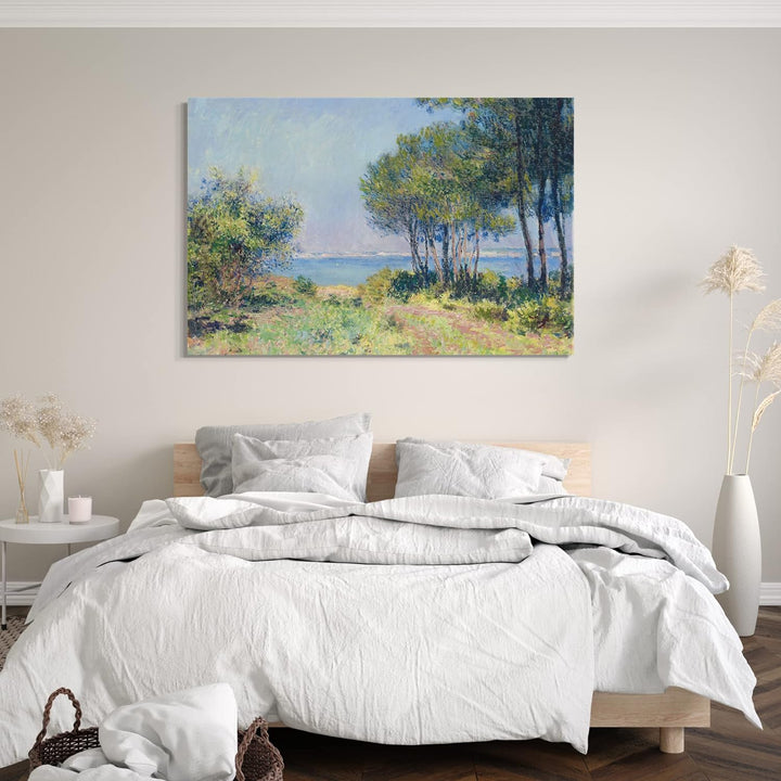 Printed Paintings Leinwand (120x80cm): Claude Monet - Die Tannen in Varengeville 120x80 cm, 120x80 c
