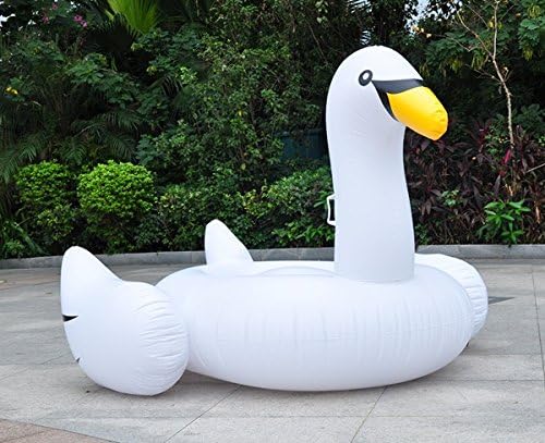 BUSDUGA - Riesiger aufblasbarer Schwan, die Badeinsel die auffällt - 190x190x130cm - DER Hingucker ü