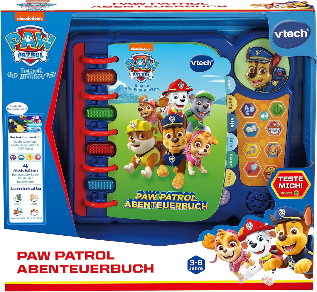 PAW Patrol Abenteuerbuch – Lernbuch mit Inhalten zu Buchstaben, Lesen, Wörtern und Rollenspielen – F