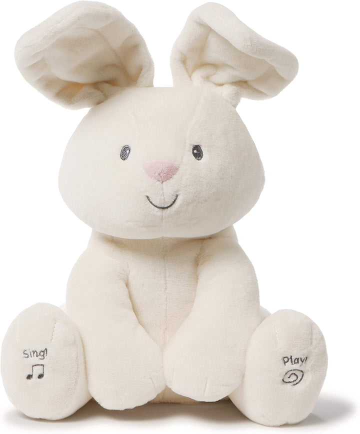 GUND Flora Interaktives Plüsch-Hase | Singen und Sprechen Sie auf Italienisch | Bewegt die Ohren | P