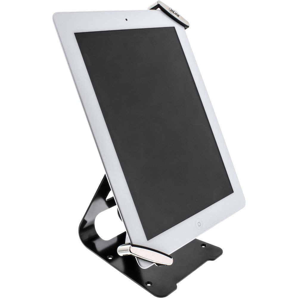 InLine 55726 Tablet Halter universell 7"-10.1" mit Sicherheitsschloss 1,5m, mit Schlüssel