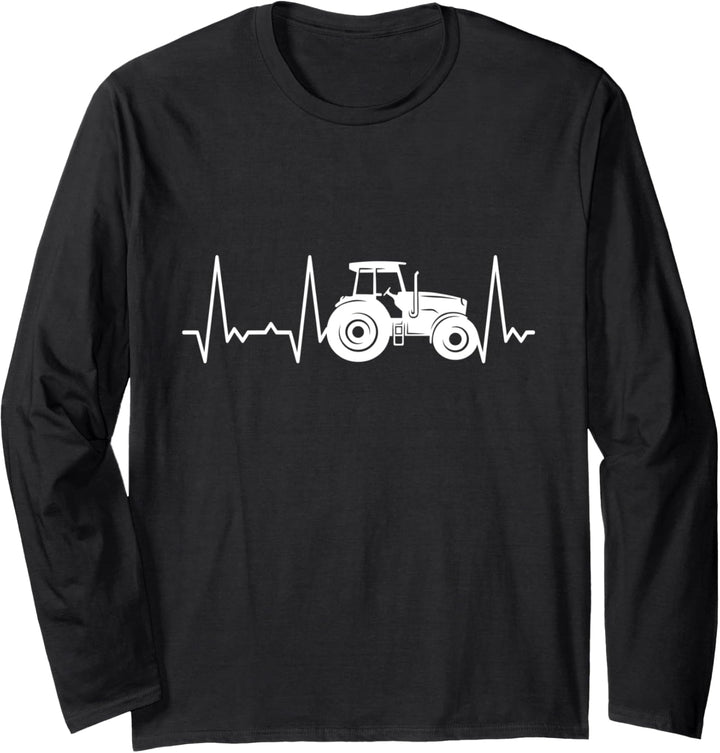 Herzschlag Traktor Langarmshirt
