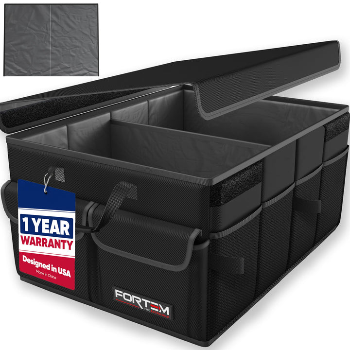 FORTEM Kofferraum Organizer SUV, Faltbare Auto Aufbewahrung, 600D Oxford, Rutschfeste Unterseite, Ve