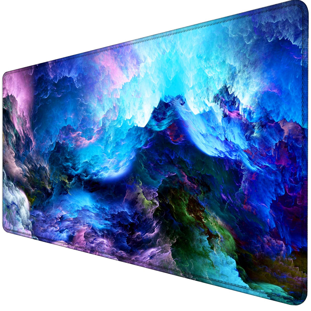 Gaming Mauspad XXL Grosses Mousepad mit vernähten Kanten - Wasserdicht und rutschfest - Verbessert P