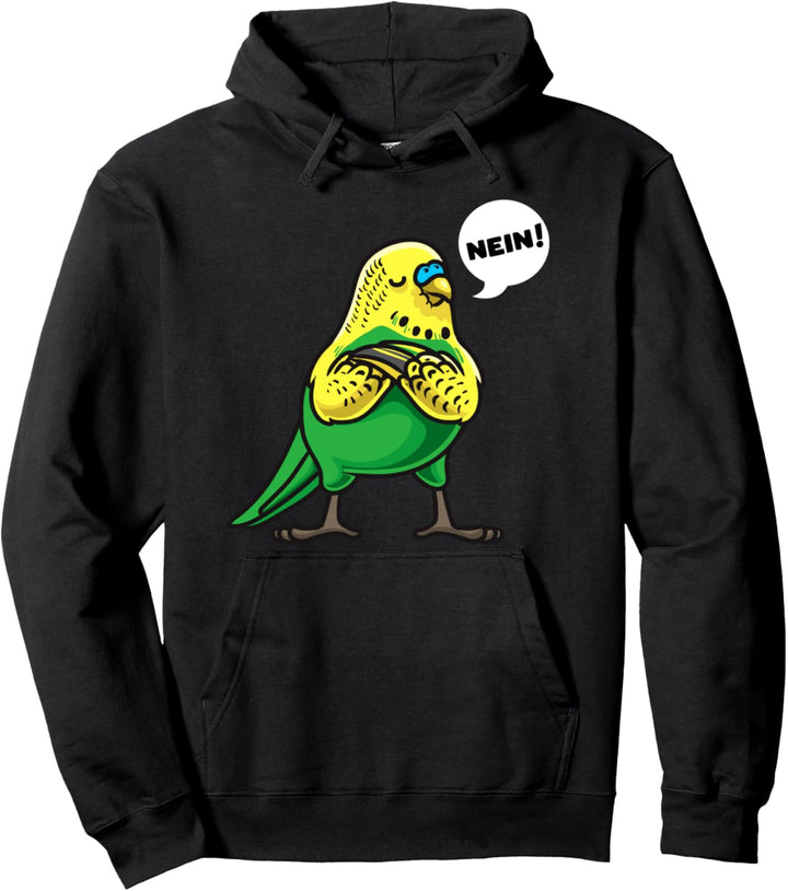 Sturer Wellensittich Papagei Pullover Hoodie