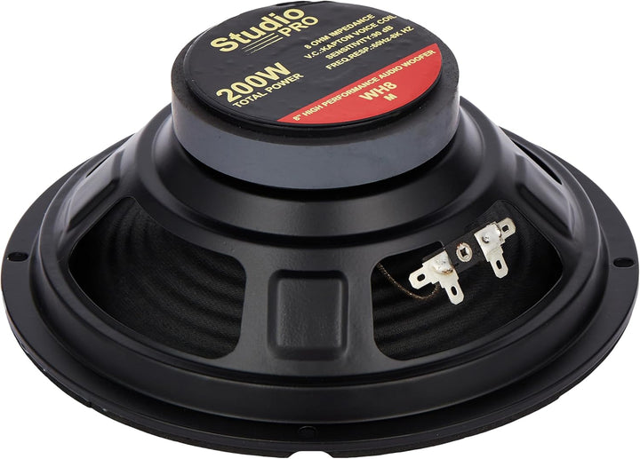 Pyramid WH8 200 Watt High Power Papierkegel 8 Ohm Subwoofer Standardverpackung, Standardverpackung