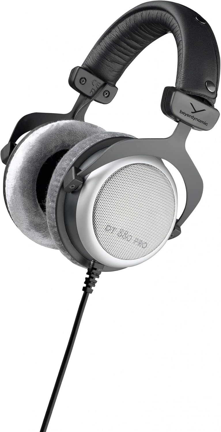 beyerdynamic DT 880 PRO Over-Ear-Studiokopfhörer in schwarz. Halboffene Bauweise, kabelgebunden, Stu