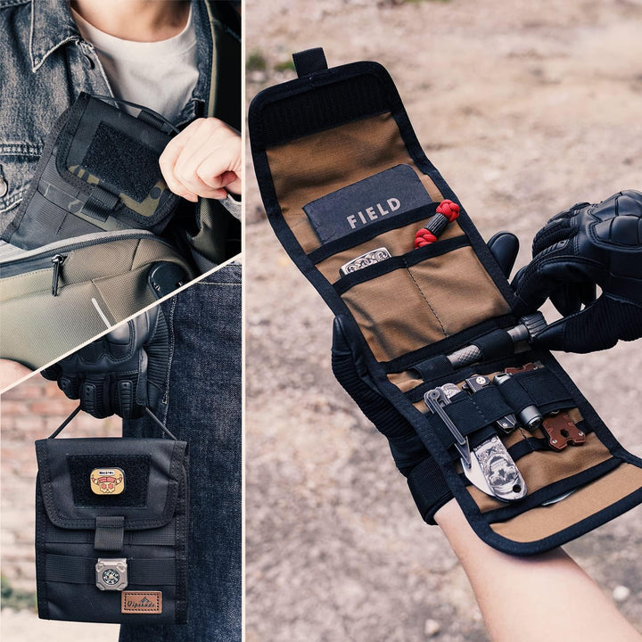 VIPERADE VE12 Taktische Falttasche, Molle Werkzeugtasche, dreifach gefaltete Werkzeugtasche, nützlic