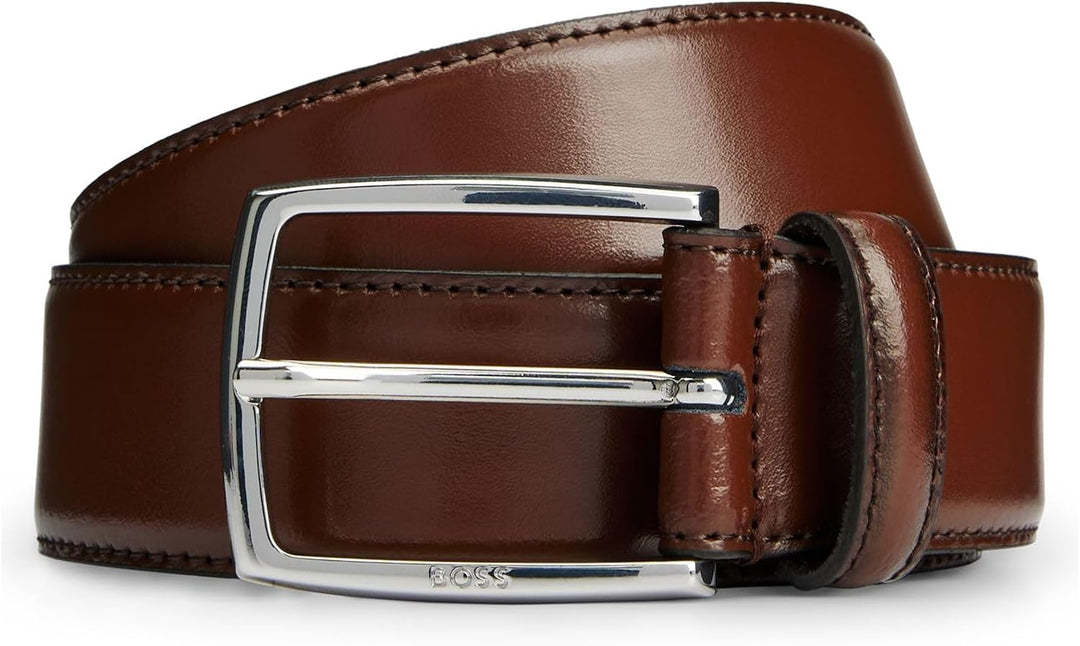 BOSS Herren Gürtel 100 Medium Brown210, 100 Medium Brown210