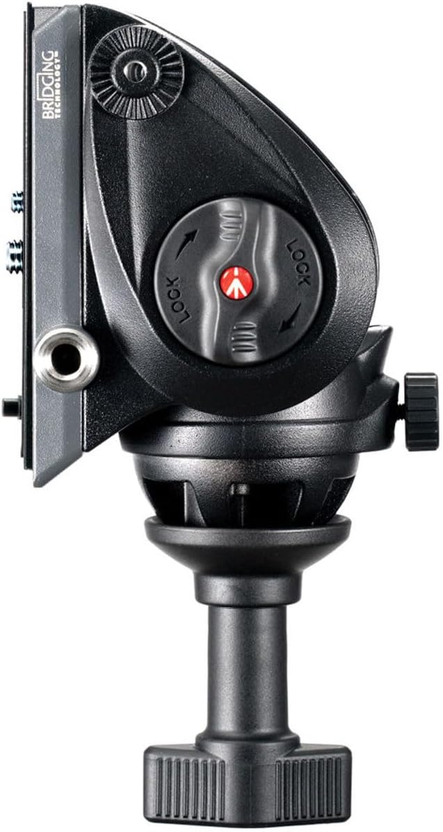 Manfrotto MVK500AM, leichtes Fluid-Videosystem mit integriertem Kopf, professionelles Stativ, kompat