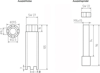 BGS 67230 | Einspritzdüsen-Auszieher | für MAN, Mercedes-Benz | Vierzahn