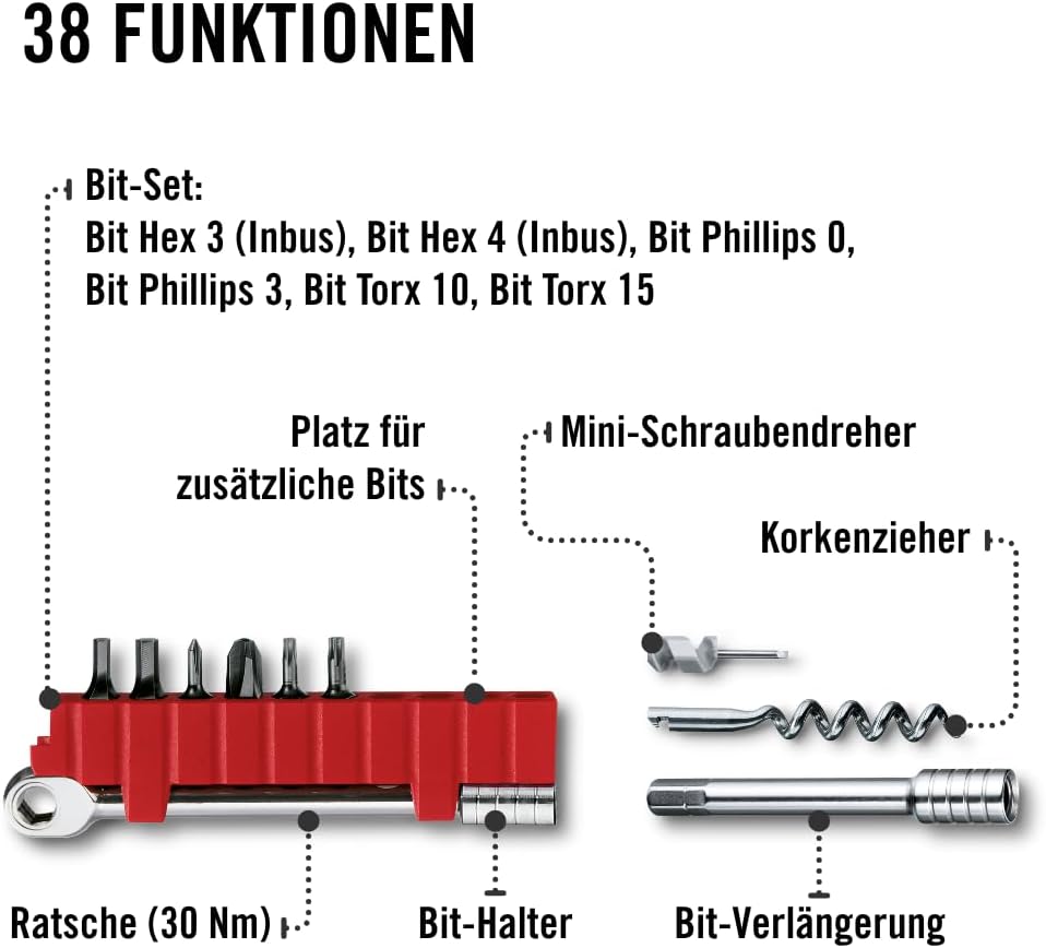 Victorinox Schweizer Taschenmesser Swiss Tool X Plus Ratchet, 40 Funktionen, Multitool inkl. Kombi-S