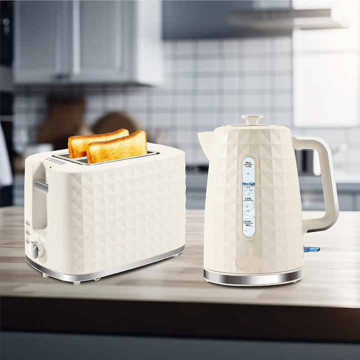 1.7L Wasserkocher, Schnellkochender 1850W Heisswasserkessel, Elektrischer Teekocher für kochendes Wa