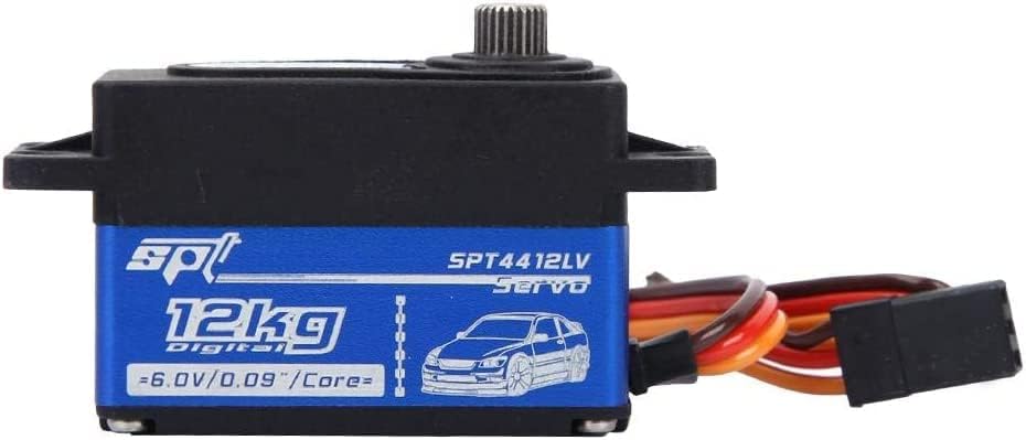 YUNIQUE Deutschland Digitaler Servo Auto RC SPT4412LV 12 kg Digitaler Servo aus Metall mit Getriebe,