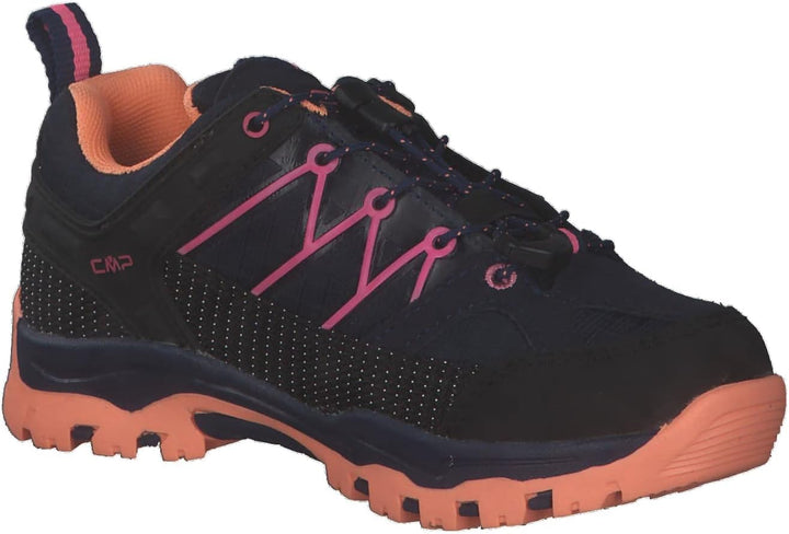 CMP Unisex Kinder Kids Rigel Low Shoes Wp Trekking-Schuhe 28 EU Blau Orange Pink B Blue Sunrise, 28