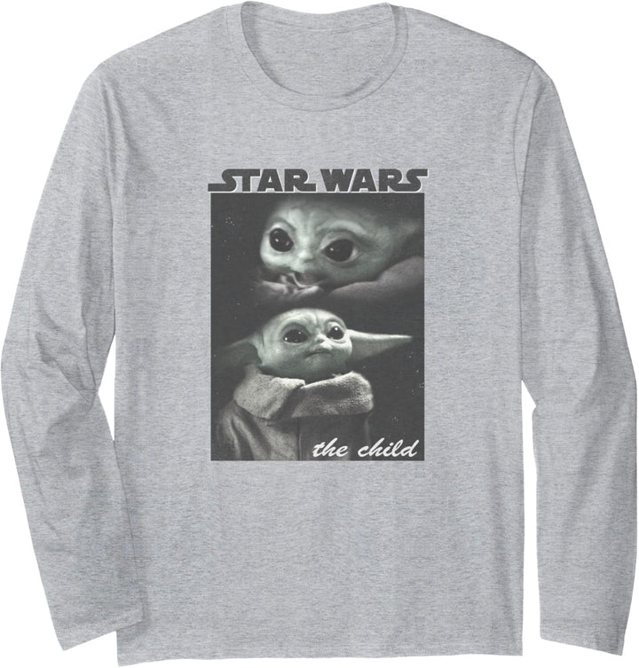 Star Wars: The Mandalorian The Child Collage Poster Langarmshirt