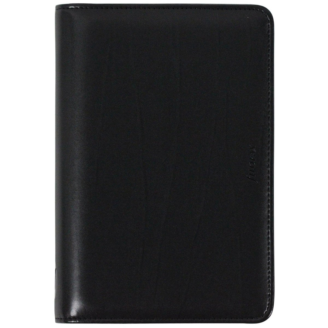 Filofax Metropol Personal Organiser für Papier (35 x 171 mm, mit Reissverschluss), schwarz, schwarz