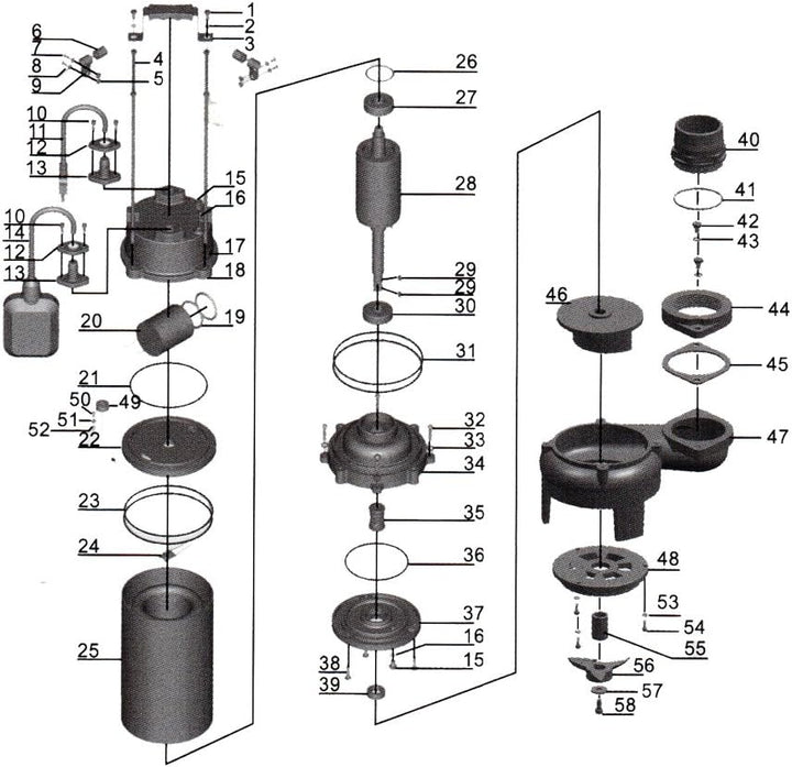 Schmutzwasserpumpe Schwimmerschalter Häcksler 31200 L/h 2200 W Förderhöhe bis 10 m