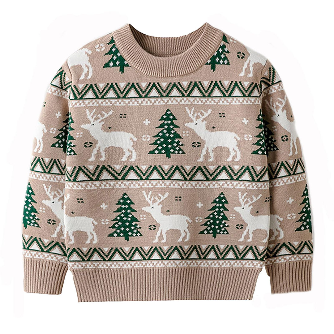Weihnachtspulli Jungen 152, Pullover Jungen 164, Rentier Im Herbst und Winter Strickpullover Pullove