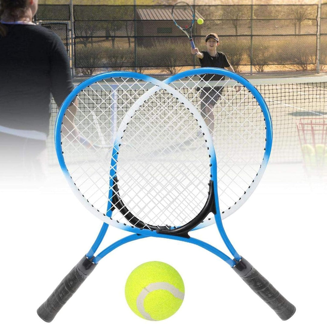 Mutuer Tennisschläger-Set für Kinder, 2 Tennisschläger mit 1 weichen Tennisball und 1 Tragetasche Te