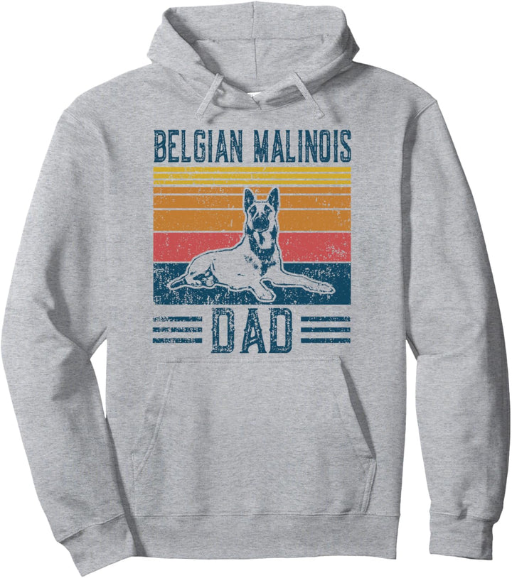 Hund | Belgischer Schäferhund Papa – Vintage belgischer Malinois Dad Pullover Hoodie