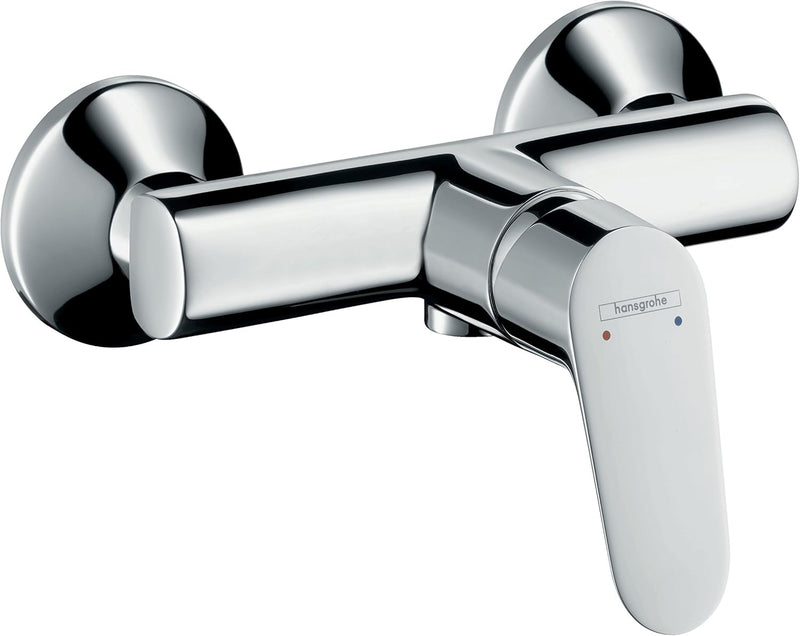 hansgrohe Focus - Duscharmatur Aufputz für 1 Verbraucher, Mischbatterie Dusche, Einhebelmischer, Chr