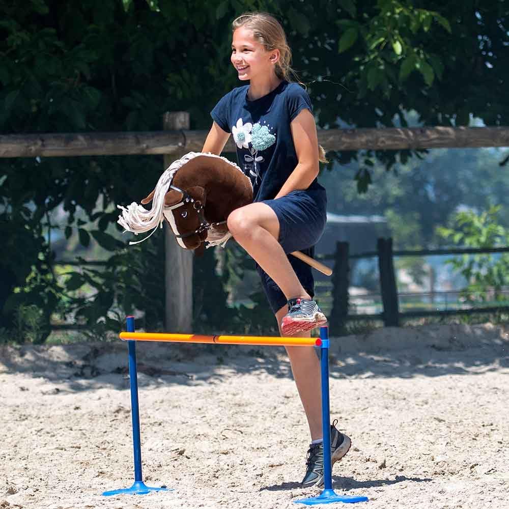 Hobby Horse A3 Sunny Dream – dunkles Alezan-Pferd mit gewaschenem Rosshaar – komplettes Netz mit gli