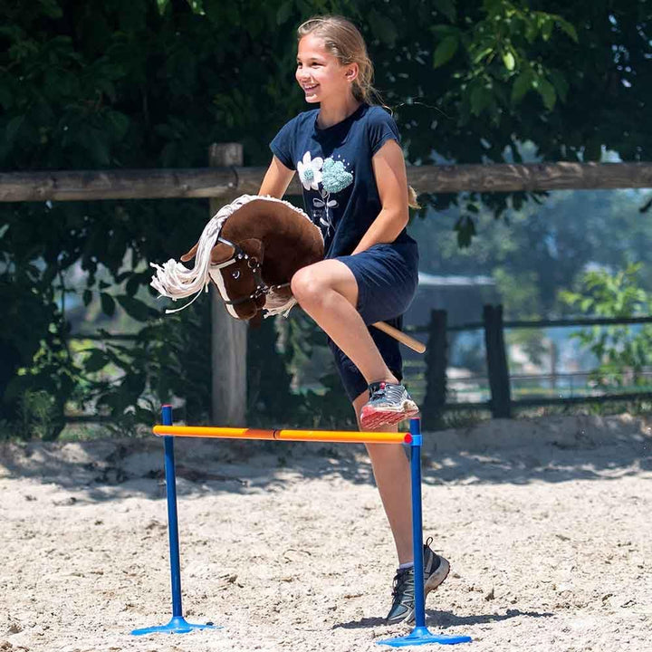 Hobby Horse A3 Sunny Dream – dunkles Alezan-Pferd mit gewaschenem Rosshaar – komplettes Netz mit gli