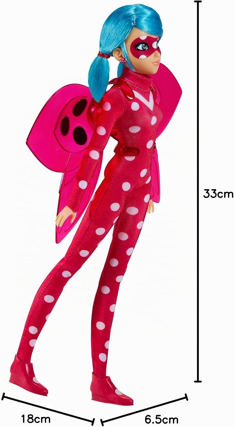BANDAI - Miraculous Ladybug - Puppe Miraculous - Cosmobug - 26 cm grosse Ankleidepuppe - P50017, Cos
