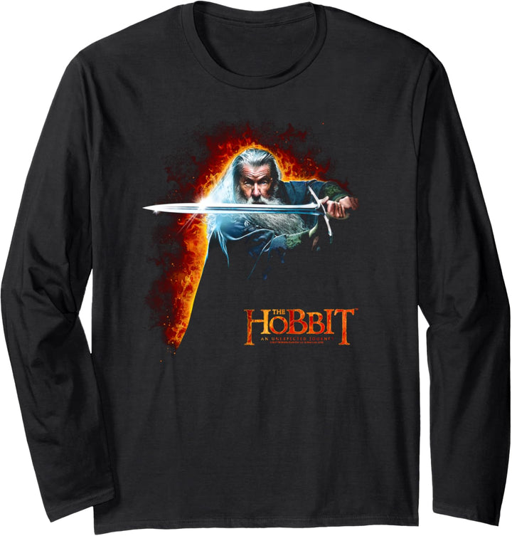 Hobbit Gandalf Secret Fire Langarmshirt