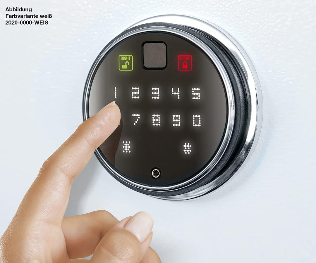 mySafe Premium 450 | elektronischer Schrank-Tresor | Zahlencode & Fingerscan | modernes Design | hoh
