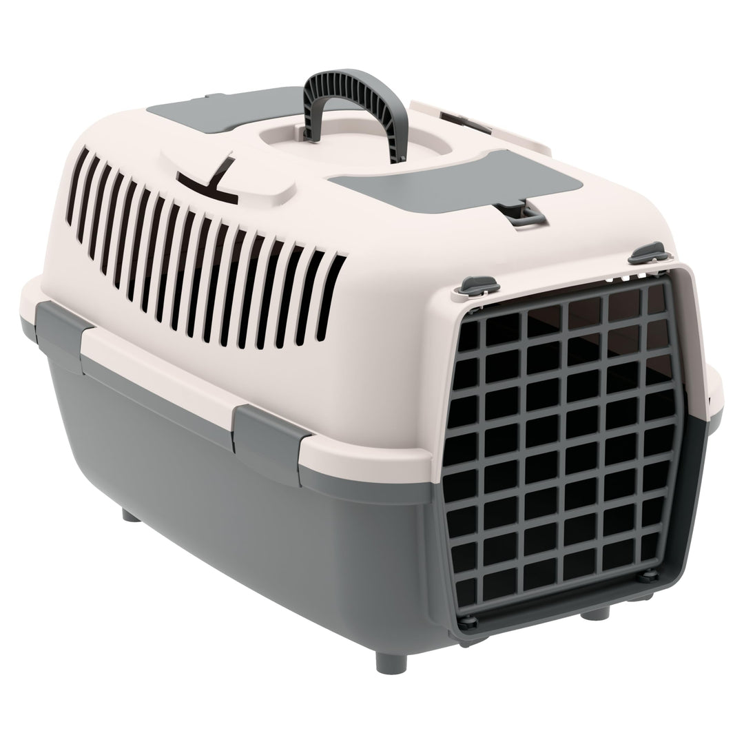 Nomade 2 Transportbox Katze und Hundebox - Transportbox für kleine Hunde und Katzen - 55 x 36 x 35 c