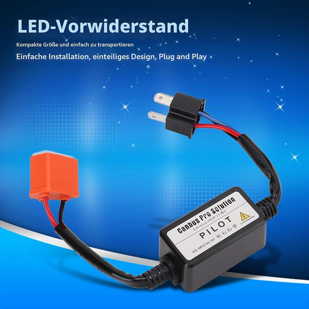 2 STÜCKE LED-Widerstand Keramikkopf H4 Lampentyp 35 W 12 V LED-Lampe Dekodierung Fehlerbeseitigung L