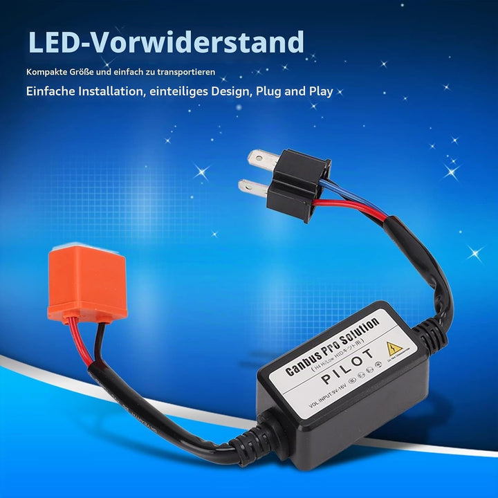 2 STÜCKE LED-Widerstand Keramikkopf H4 Lampentyp 35 W 12 V LED-Lampe Dekodierung Fehlerbeseitigung L