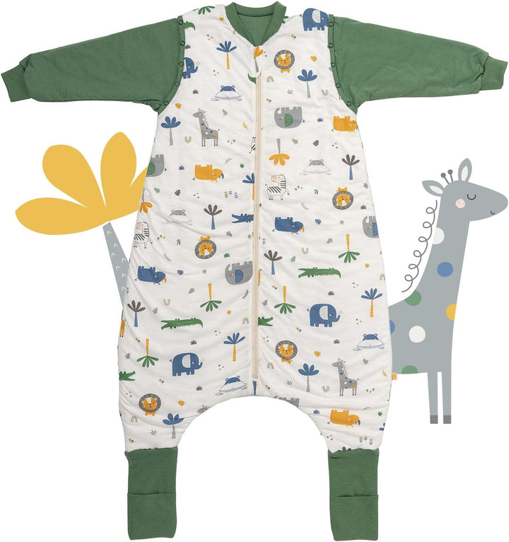 Schlummersack Baby Schlafsack mit Füssen Winter 3.5 Tog OEKO-TEX | Schlafsack mit Beinen und verläng