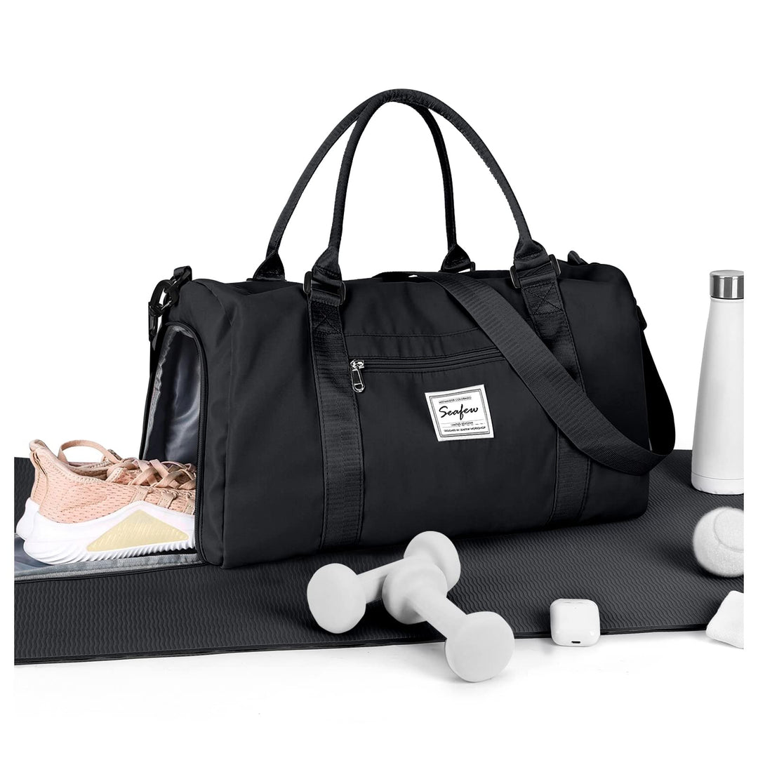 HYC00 Sport Duffel Bag Damen Handgepäck Sporttasche für Damen Herren mit Nassfach & Schuhfach, Reise