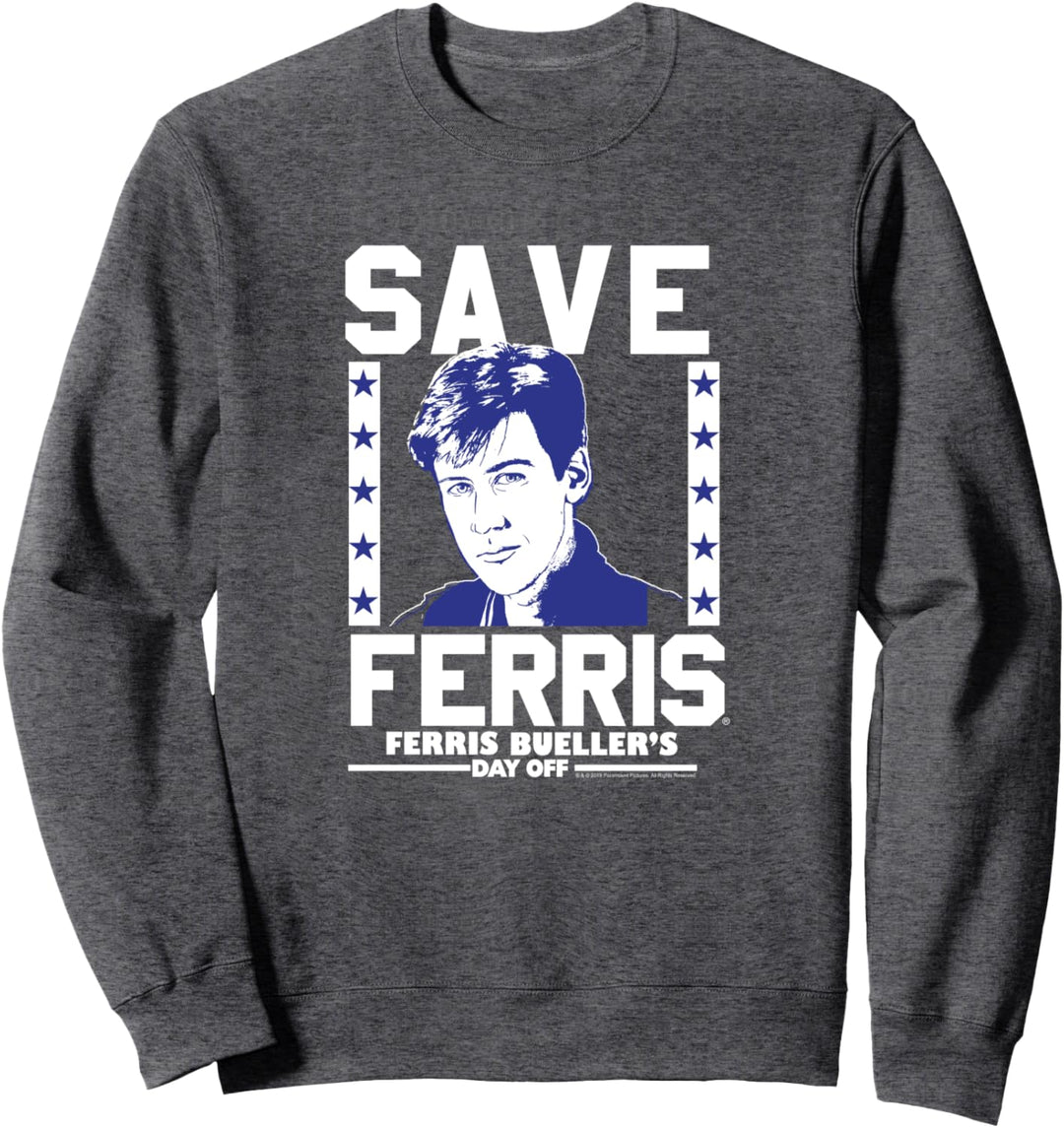 Ferris Bueller's Day Off Save Ferris Patriotic Poster Sweatshirt