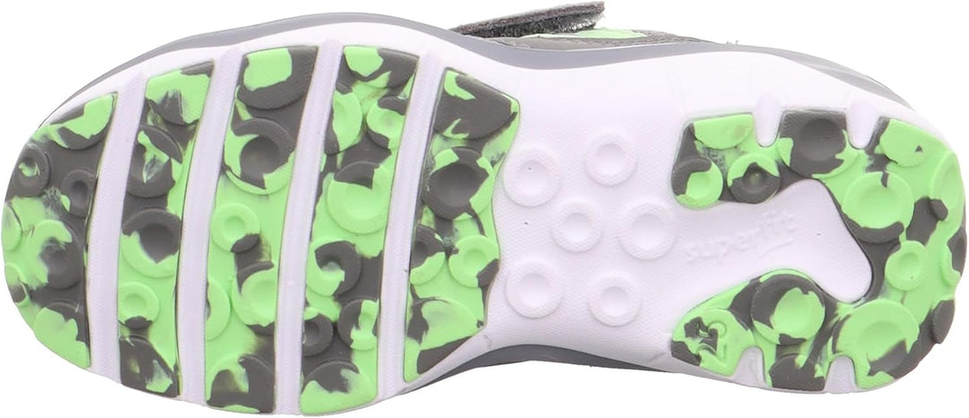 Superfit Jungen Sport5 Sneaker 30 EU Hellgrau Gelb 2500, 30 EU Hellgrau Gelb 2500