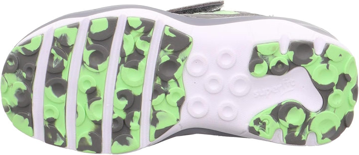 Superfit Jungen Sport5 Sneaker 30 EU Hellgrau Gelb 2500, 30 EU Hellgrau Gelb 2500