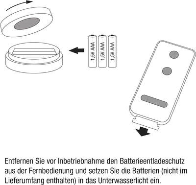 Hellum LED Lampions aussen wetterfest, 1x LED für Lampions mit Fernbedienung, 1x 30cm Lampions weiss