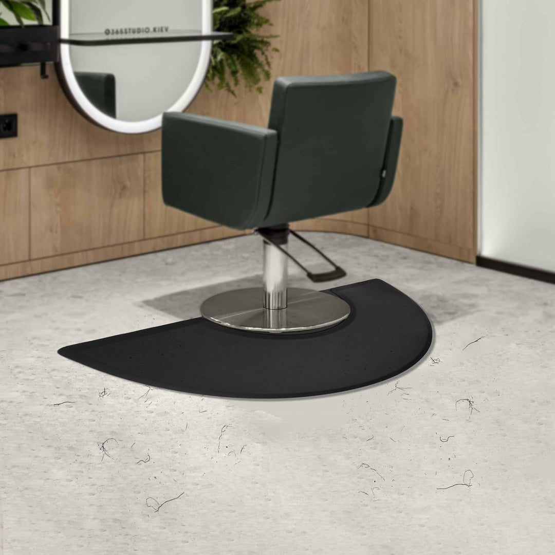 Salonmatte Halbrunde Salonmatten 90x150cm Anti-Ermüdungs-Bodenmatte Salon Barber Floor Standing Supp
