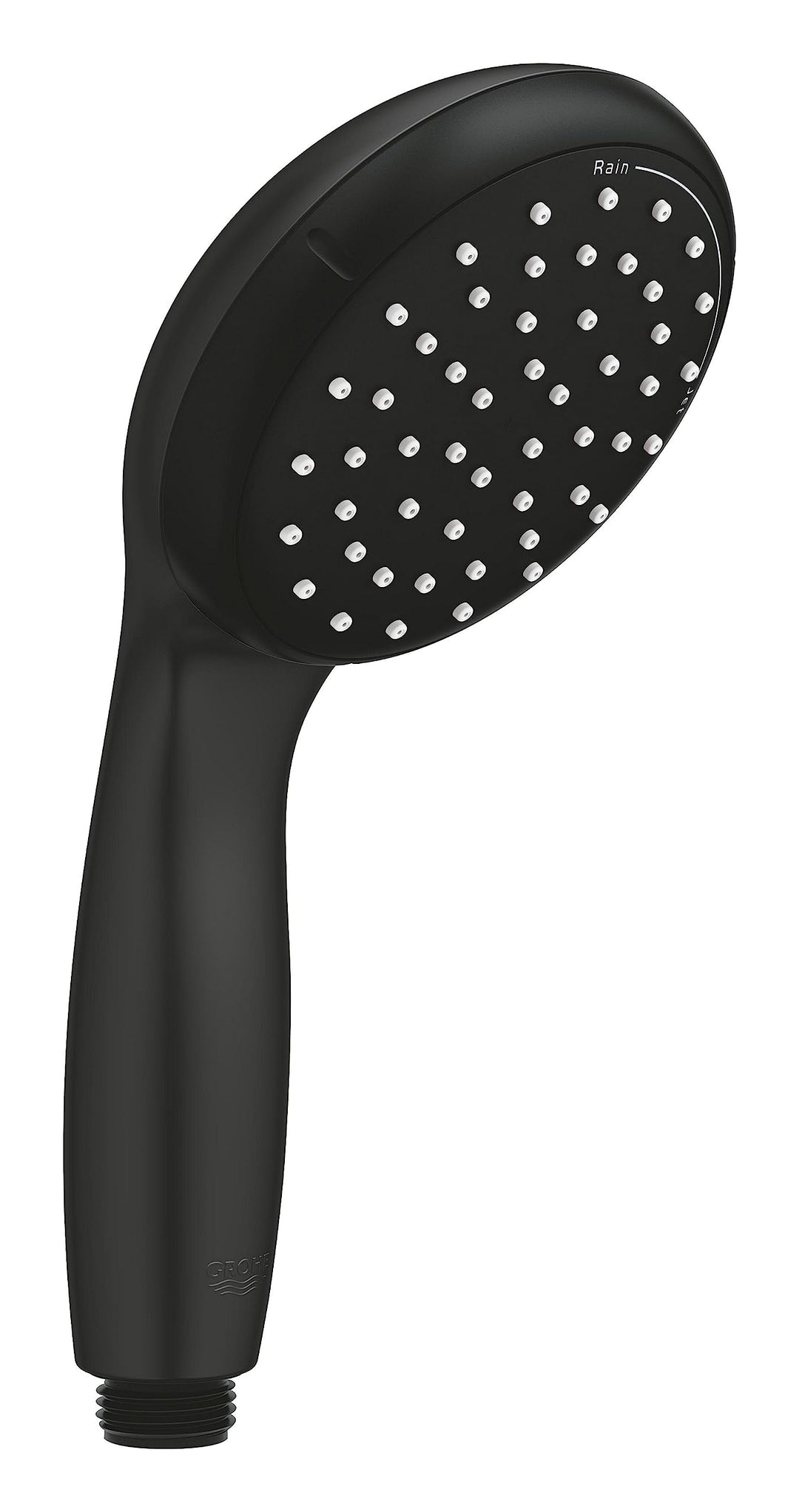 GROHE Vitalio Start 100 - Handbrause (wassersparend, 2 Strahlarten, Antikalk-System), matt schwarz,